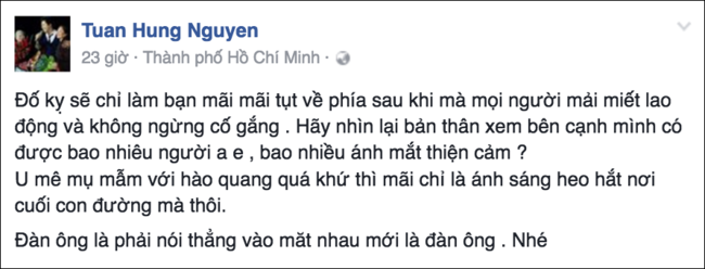 Đáng chú ý nhất phải là phản ứng của ca sĩ Tuấn Hưng với "mối ân oán" của anh là ca sĩ Duy Mạnh. Mâu thuẫn bắt nguồn từ việc anh khẳng định mình và Duy Mạnh không phải là bạn bè, còn ca sĩ Kiếp đỏ đen tố cựu thành viên nhóm Quả Dưa Hấu vô ơn.