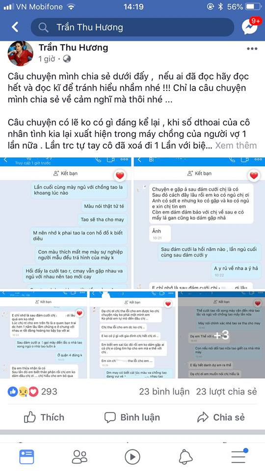 Tin đồn này xuất phát từ việc vài ngày trước đó bà xã của Tuấn Hưng là Thu Hương có đăng status đề cập tới việc một người đàn ông ngoại tình khi vợ đang mang thai.