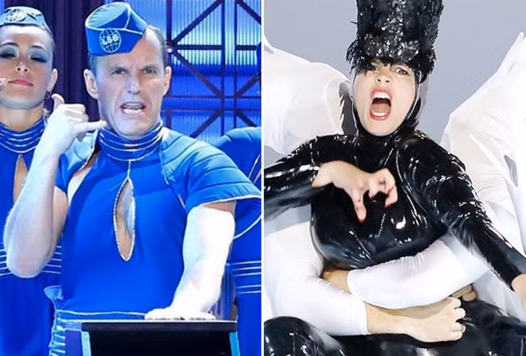 Phil Coulson và người tình của "Captain America" khi hóa thân thành Britney Spears và Lady Gaga.