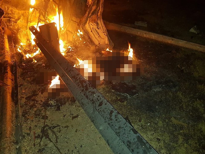 Hai quả tên lửa Hellfire được máy bay không người lái MQ-9 Reaper phóng ra, khiến Soleimani cùng Muhandis và nhóm tay súng hộ tống thiệt mạng tại chỗ.