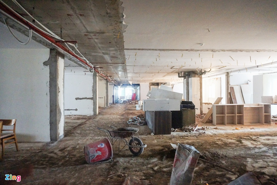 Tại cuộc họp báo quý 1 diễn ra ngày 14/4, ông Lê Văn Tuấn - Phó giám đốc Sở Xây dựng Đà Nẵng, cho biết chủ đầu tư vẫn chưa khắc phục xong các sai phạm tại dự án Mường Thanh Sơn Trà. (Ảnh: Zing).