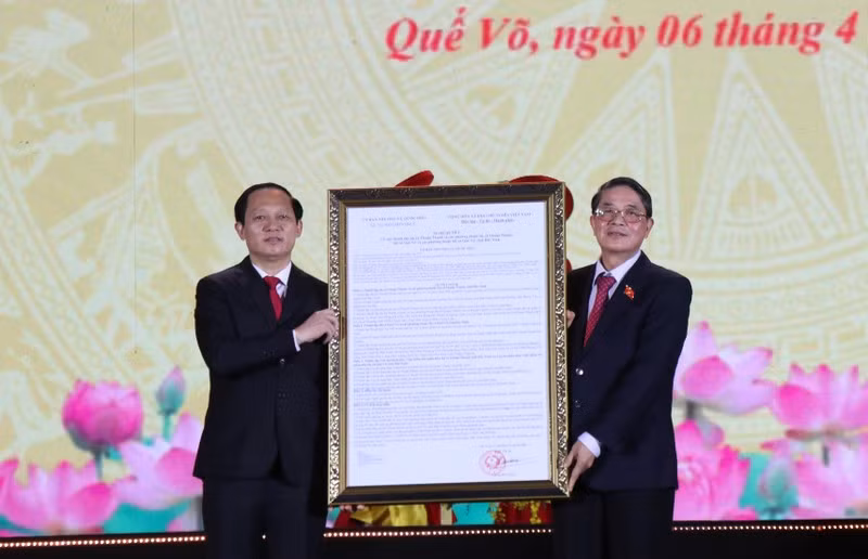 Bắc Ninh: Thị xã Quế Võ duy trì tăng trưởng từ 8 - 8,5% Bac Ninh: Thi xa Que Vo duy tri tang truong tu 8 - 8,5%