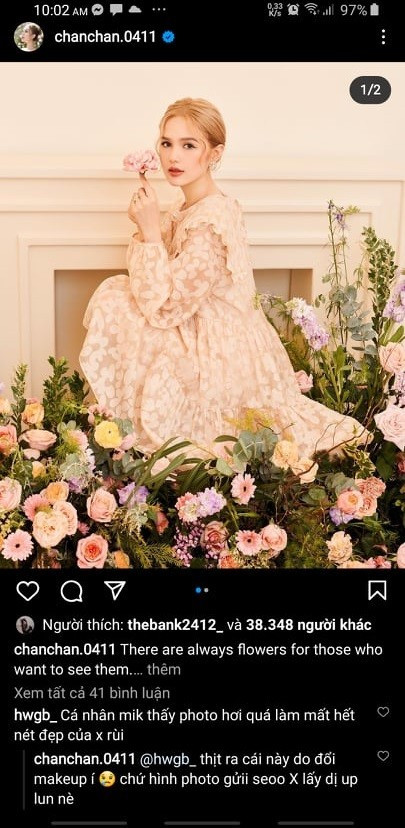 Mới đây, gái xinh 2K đăng tải trên Instagram bộ ảnh chụp cùng hoa kèm dòng caption: 'There are always flowers for those who want to see them' (Tạm dịch: Luôn có hoa cho những ai muốn ngắm). Ngay lập tức, dòng chia sẻ này nhận được hàng chục nghìn lượt yêu thích.