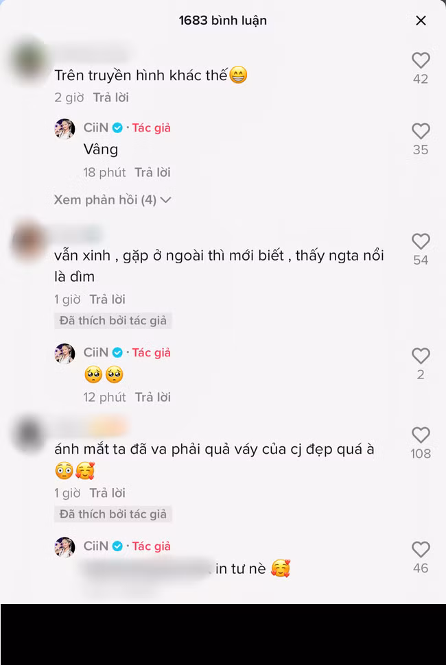 Với bình luận chê hot girl TikTok trông quá khác lạ khi xuất hiện trên truyền hình, nữ dancer chỉ đáp gọn nhẹ là: "Vâng".