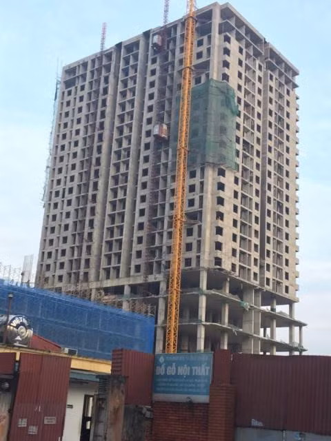 Chung cư cao cấp Mỹ Sơn Tower trên đường Nguyễn Huy Tưởng. (Ảnh chụp thời điểm năm 2016): Đất Việt.