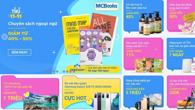 “An theo” ngay le doc than 11/11, hang hoa dua nhau khuyen mai