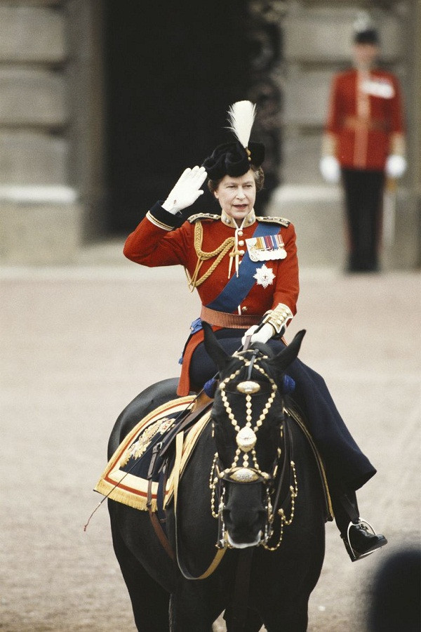 10. Người phụ nữ bản lĩnh. Năm 1981, trong buổi lễ Trooping the Colour đã có 6 phát súng đã nhắm vào bà từ khoảng cách gần. Tuy nhiên, không hề tỏ ra hoảng sợ, bà tiếp tục điều khiển ngựa tiến về phía trước. Hạ viện Canada sau đó đã thông qua một văn bản ca ngợi bản lĩnh của nữ hoàng.