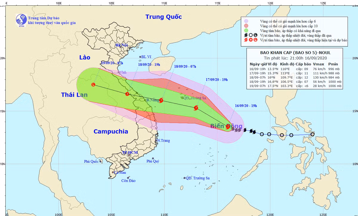 Ung pho bao so 5: Cac tinh mien Trung cam bien, so tan dan