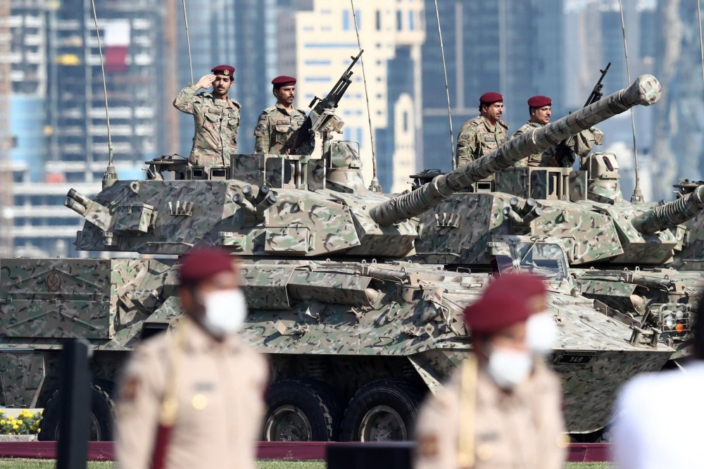 Pháo tự hành chống tăng của Quân đội Qatar xuất hiện trong cuộc duyệt binh. Nguồn ảnh: BMDP.