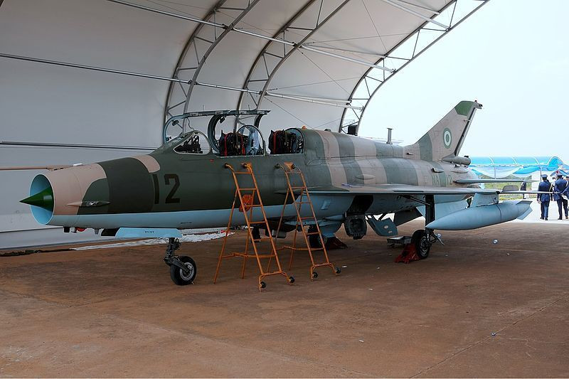 Hầu hết các máy bay MiG-21 của Nigeria đã ngừng hoạt động và được cất giữ vào đầu những năm 1990. Kể từ đó, chúng đã bị bỏ lại ngoài trời ở Makurdi, phía Đông đất nước.