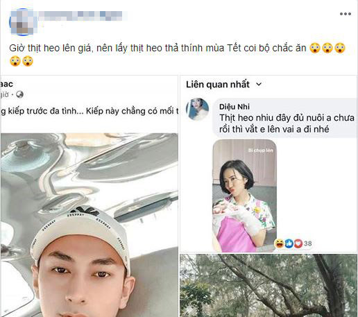 Quan ly Isaac to Dieu Nhi lay thit heo cong khai tan tinh nam ca si