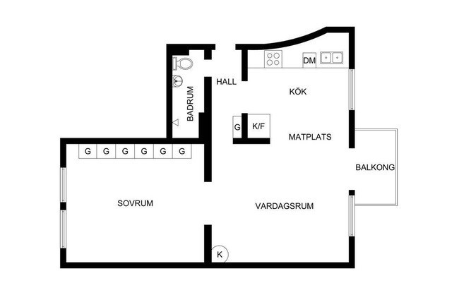 Mặt bằng tổng thể căn hộ rộng 52m² ở Nga chính là minh chứng rõ nét cho việc biết cách bài trí, chủ nhân đã biến căn phòng của mình thành căn hộ khách sạn hạng sang.