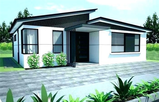 Kiểu dáng lạ. nổi bật bởi tường trắng, mái đen, nhưng sức hút lớn.