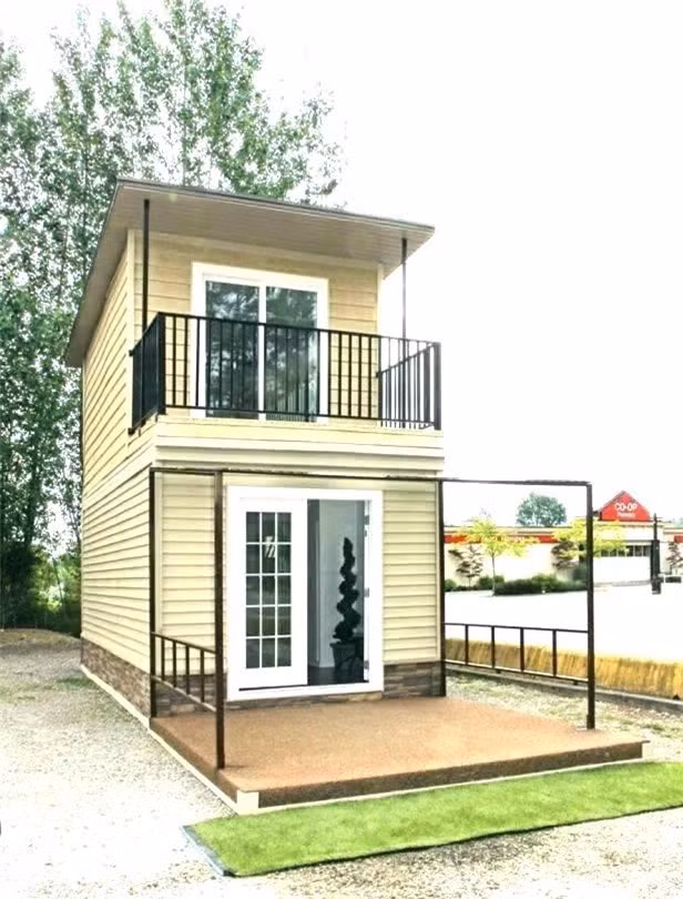 Đây là mẫu nhà nhẹ nhàng, trẻ trung phù hợp với đất hẹp, tiền ít.