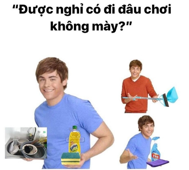 Suốt nhiều tuần đều ở nhà, nhiều bạn học sinh giúp cha mẹ nhiều việc nhà hơn. Tuy nhiên, không ít người tỏ ra chán nản vì phải hạn chế ra ngoài để tránh lây bệnh nên chỉ biết chơi game, lướt mạng, làm bạn với điện thoại. Ảnh: Top Comments.