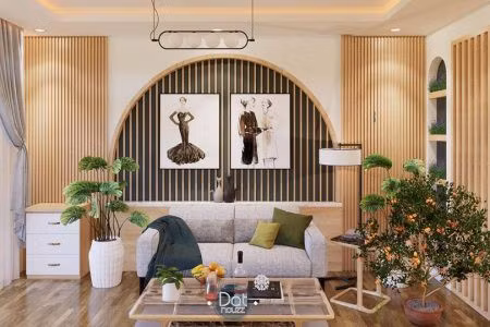 Khi thi công trần nhà, đội ngũ thi công lắp đặt khung xương bằng kim loại chắc chắn bên trong nên gia chủ hoàn toàn có thể an tâm về độ bền của ngôi nhà mình.