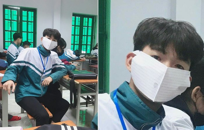 Khong du tien de mua khau trang, nam sinh nghi ra y tuong 