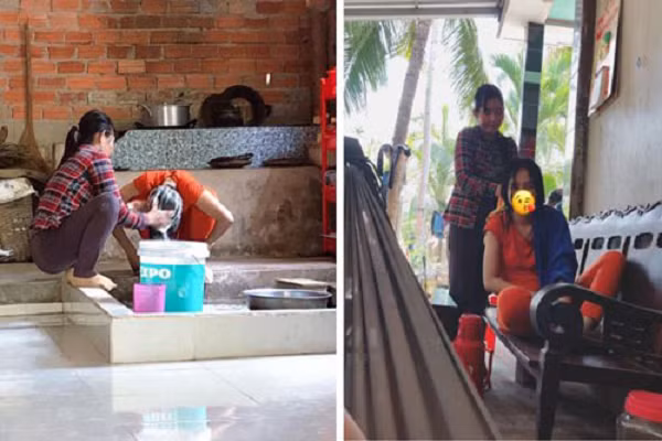 'Mẹ chồng quốc dân': tự tay gội đầu sấy tóc cho con dâu 'Me chong quoc dan': tu tay goi dau say toc cho con dau