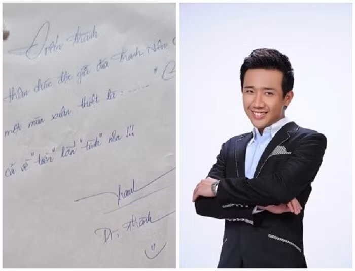 Không chỉ giỏi giang trong lĩnh vực nói - MC Trấn Thành cũng có chữ viết khá dễ đọc và các nét chữ đều tay 