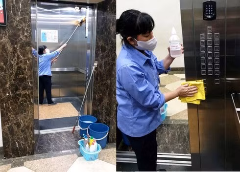 Chung cu Ha Noi thi nhau 'dung chieu' boc nilon chong dich corona-Hinh-2