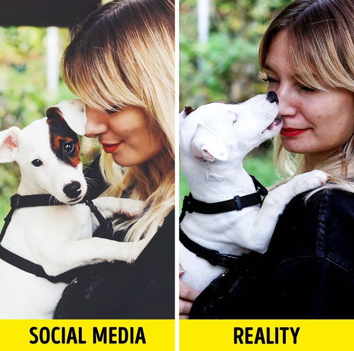 Mới đây, cô gái có tên Brit đến từ Thụy Sỹ đã giúp mọi người hình dung rõ nét về sự khác biệt giữa ảnh đăng mạng và ảnh ngoài đời.