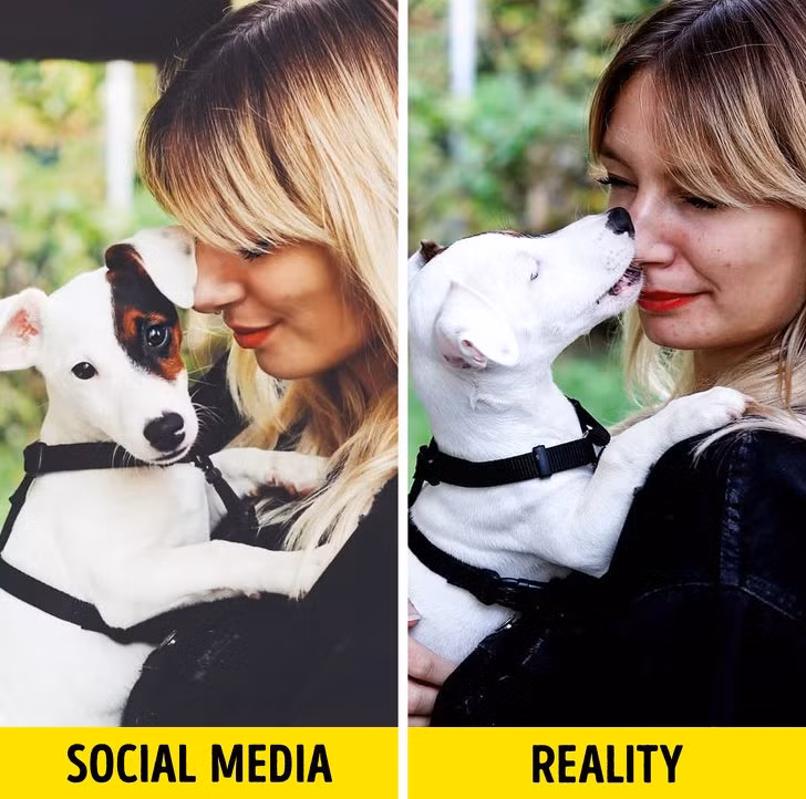 Mới đây, cô gái có tên Brit đến từ Thụy Sỹ đã giúp mọi người hình dung rõ nét về sự khác biệt giữa ảnh đăng mạng và ảnh ngoài đời.