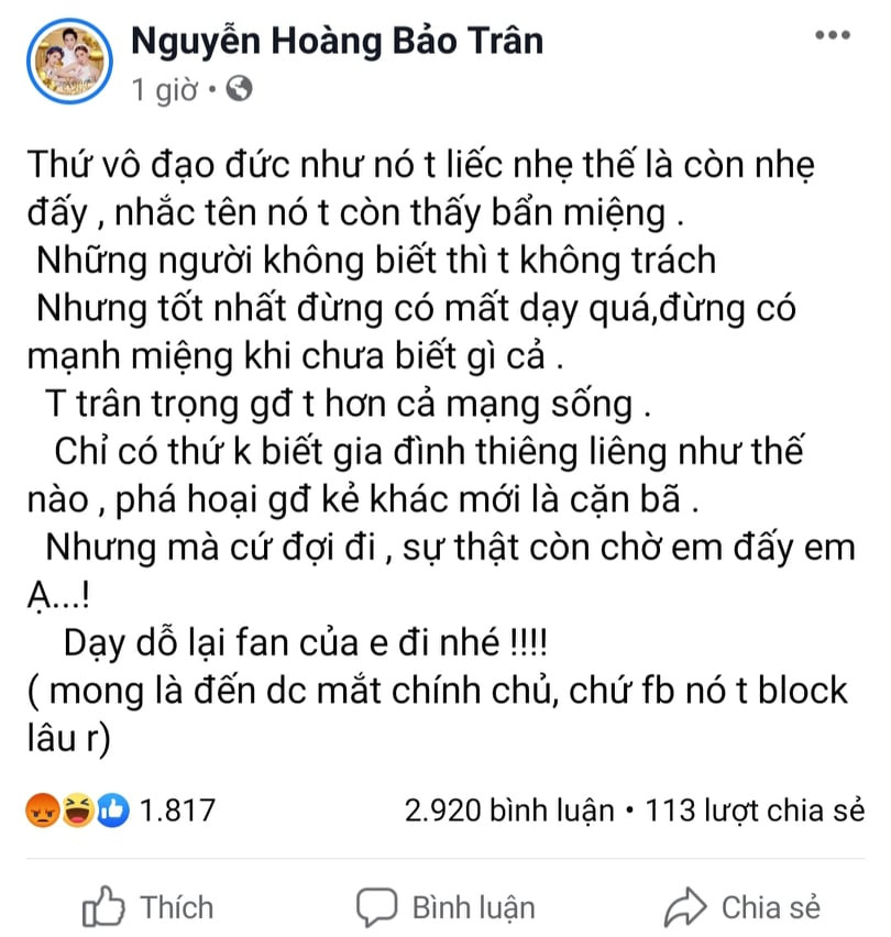Ca si Bao Tran to Nam Em pha hoai hanh phuc gia dinh minh-Hinh-3