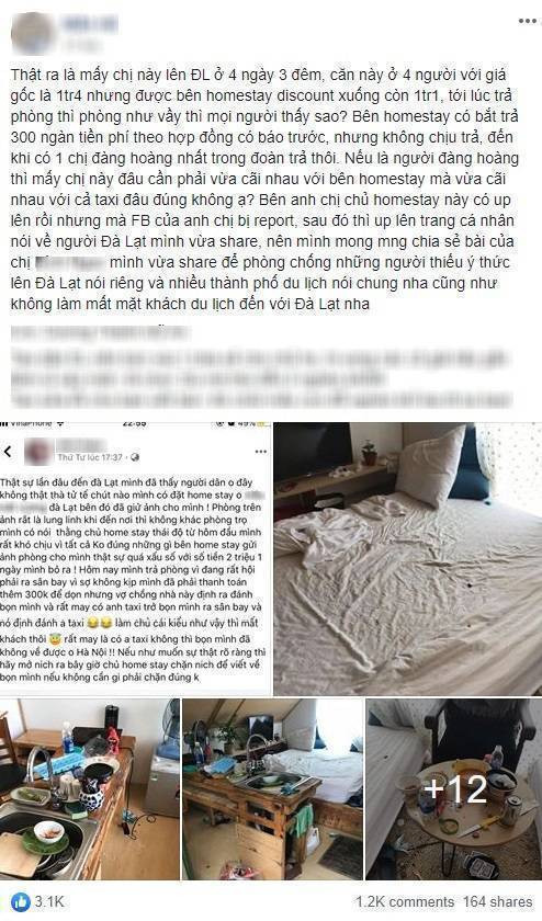 Nhom du khach gay phan no vi an o 