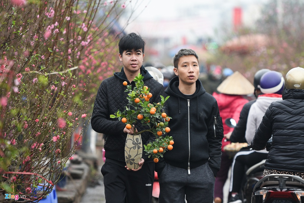 Chợ hoa năm nay cũng xuất hiện nhiều loại cây độc lạ như quất Nhật, mai đỏ Trung Quốc, kim ngân lượng... giá dao động vài trăm nghìn đến vài triệu đồng.
