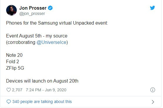 Samsung Galaxy Z Flip 5G se trinh dien vao ngay 5/8