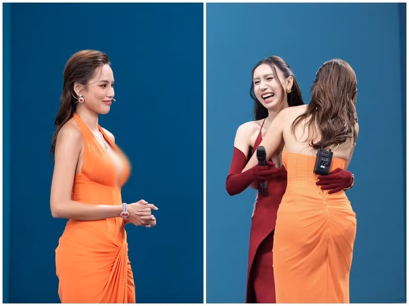 Lynk Lee chia sẻ lý do chọn về đội của Hoa hậu Lê Hoàng Phương: "Cũng thật có duyên khi về với team của Lê Hoàng Phương mặc dù trước đó là Linh quen với 3 mentor kia, lúc đó chưa bao giờ nghĩ là sẽ về với Phương. Nhưng Phương nói thuyết phục quá, ngầu quá và chiến quá. Tim bị rung động mất rồi". Ảnh: FB Lynk Lee.