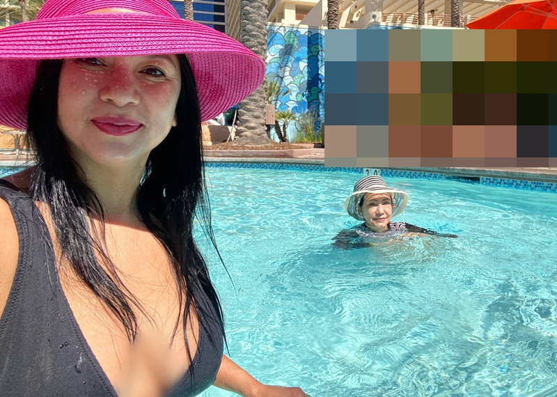 Vóc dáng của Y Phụng gợi cảm ở tuổi 46, sau 1 lần sinh nở. Ảnh: FB Y Phụng.