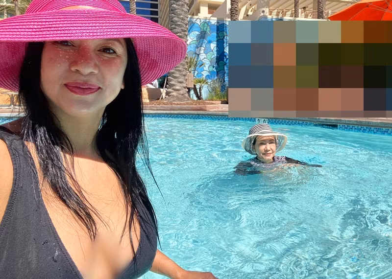 Vóc dáng của Y Phụng gợi cảm ở tuổi 46, sau 1 lần sinh nở. Ảnh: FB Y Phụng.