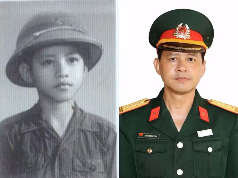 Chia sẻ hình ảnh bố, Chi Pu bày tỏ: "Một đời quân phục – từ ước mơ thuở bé đến hiện thực đáng tự hào của Đại tá Nguyễn Dũng Tuấn". Ảnh: FB Chi Pu.