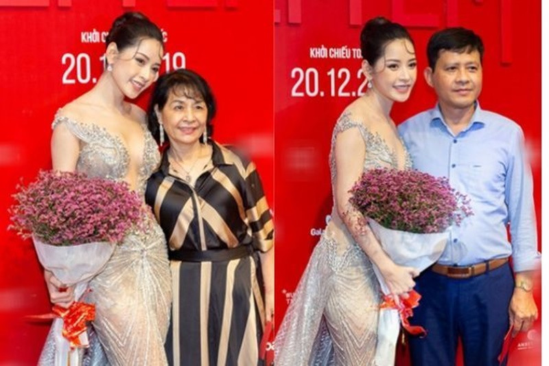 Bố mẹ của Chi Pu ban đầu không ủng hộ con gái hoạt động nghệ thuật nhưng sau đó là trở thành chỗ dựa vững chắc cho con gái. Ảnh: Vietnamnet.