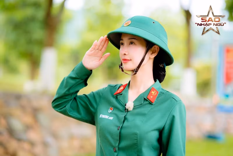 Diễn viên Jun Vũ từng tham gia chương trình Sao nhập ngũ 2024.