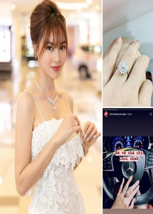 Năm 2019, nàng "ngọc nữ" khoe 2 chiếc nhẫn kim cương. Ảnh: Vietnamnet.
