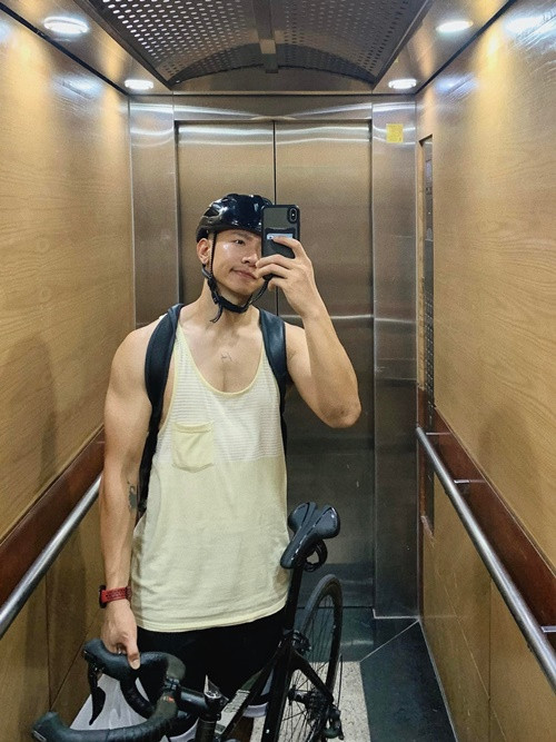 Bạn trai tin đồn của Hương Giang làm người mẫu, huấn luyện viên thể hình. Ảnh: FB Phú Cường.