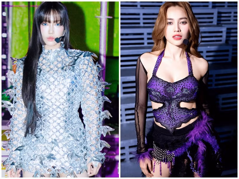 2 nữ diễn viên tốt nghiệp trường Đại học Sân khấu Điện ảnh TP HCM. Vào học kỳ 2 năm nhất, Diệu Nhi có cơ hội đi đóng phim và bắt đầu nhận một số vai diễn nhỏ ở sân khấu kịch 5B. Khi đang là sinh viên năm 1, Lan Ngọc vụt sáng nhờ vai Nương trong Cánh đồng bất tận. Ảnh: FB Lan Ngọc, Diệu Nhi.