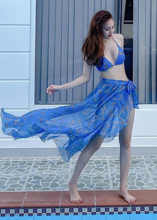 Lan Ngọc từng bị chê vì quá gầy. Sau khi tăng cân, cô được nhiều người khen ngợi. Ảnh: FB Lan Ngọc.