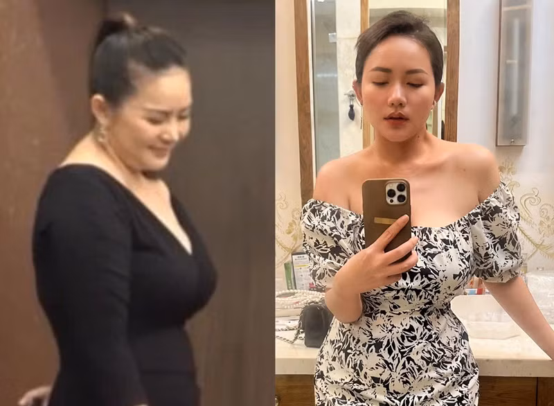 Phan Như Thảo tăng cân không kiểm soát sau khi sinh con gái đầu lòng. Ảnh: FB Phan Như Thảo.