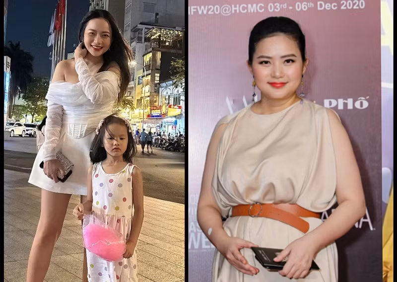 "Gà cưng một thời" của Khắc Tiệp giảm cân ngoạn mục. Từ 90kg, Phan Như Thảo còn nặng 65kg. Ảnh: FB Phan Như Thảo.