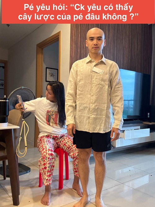 Hoa hậu H'hen Niê từng chia sẻ hình ảnh Tuấn Khôi để đầu trọc. Ảnh: FB H'hen Niê.