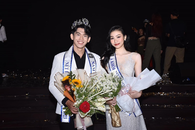 Huyền Cơ xinh đẹp, gợi cảm ở cuộc thi Nét đẹp sinh viên Trường Đại học Tài chính Marketing năm 2023.