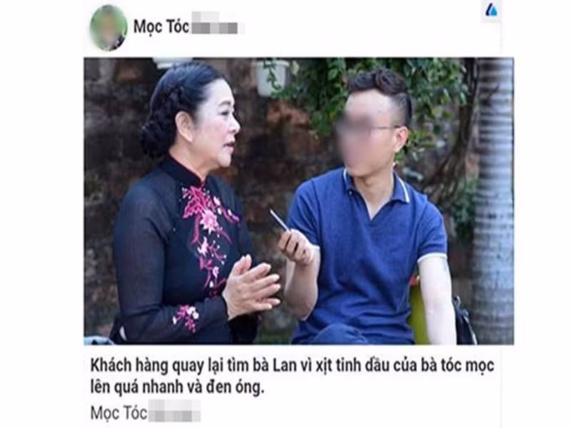 Trước Đan Trường, nghệ sĩ Thanh Loan cũng bức xúc vì bị lợi dụng hình ảnh. Năm 2019, nữ nghệ sĩ tố một doanh nghiệp tự ý lấy hình ảnh của bà rồi đăng kèm các bài quảng cáo trị hói. Ảnh: Gia Đình Xã Hội.