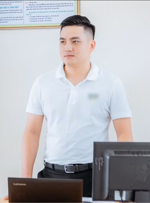 Bạn trai của Nông Thúy Hằng có ngoại hình nam tính. Ảnh: FB Hiếu.