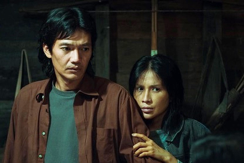 Khả Như đóng vợ của Quang Tuấn trong Quỷ nhập tràng. Ảnh: Tiền Phong.