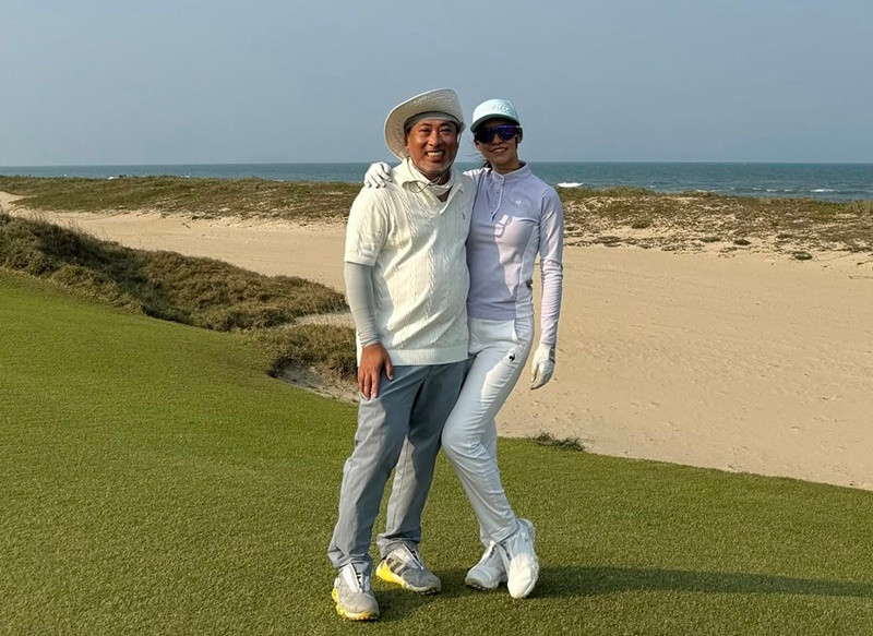 Tuy nhiên, anh vẫn đồng ý cho Bùi Lan Hương công khai chuyện tình cảm. Ảnh: FB Quang Dũng.