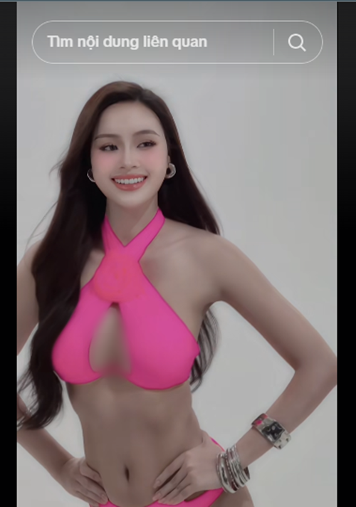 Cách đây không lâu, đăng ảnh tải clip diện áo tắm, Đào Hiền được một số cư dân mạng nhận xét hao hao Hoa hậu Phạm Hương.