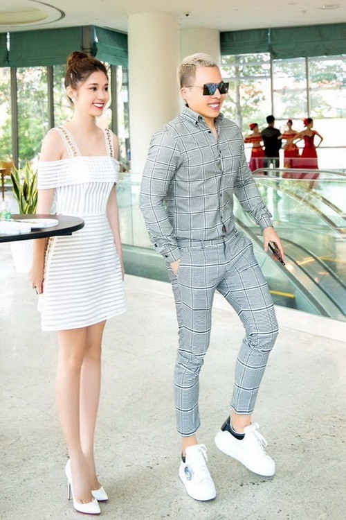 Quỳnh Hương và Khắc Tiệp từng dính như sam. Ảnh: Gia Đình Việt Nam.